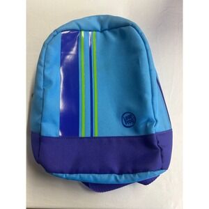 LeapFrog Blue Mini Backpack Kids Small School Travel Bag Striped